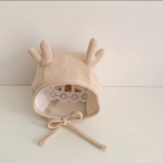 新品 ベビー帽子　かわいい　鹿さん(帽子)