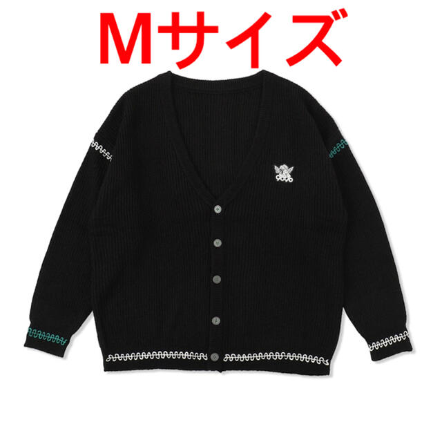 9090 Angel Knit Cardigan カーディガン　BLACK  Mメンズ