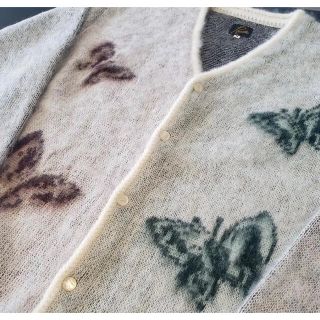 ニードルス(Needles)のNeedles mohair cardigan studious別注 Lサイズ(カーディガン)