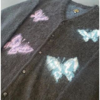 ニードルス(Needles)のNeedles mohair cardigan studious別注 Lサイズ(カーディガン)