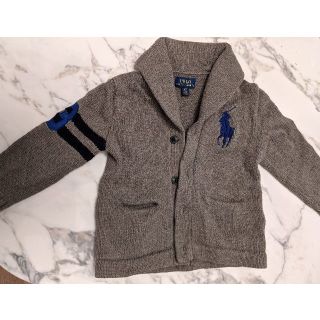 ポロラルフローレン(POLO RALPH LAUREN)のほぼ新品☆ポロラルフローレン　4/4T(110センチ)　グレイニット(ニット)