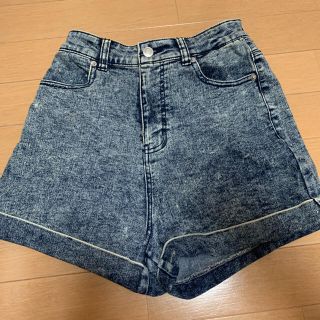 ウィゴー(WEGO)のハイウェスト　デニムショートパンツ(ショートパンツ)