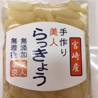 宮崎産手作りらっきょう2袋セット(漬物)