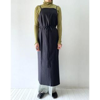 アダムエロぺ(Adam et Rope')のyumi apron dress / baserange(ひざ丈ワンピース)