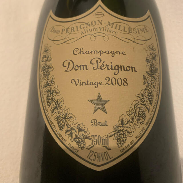 Dom Pérignon(ドンペリニヨン)のドン　ペリニョン　2008 ヴィンテージ　750ml フルボトル 食品/飲料/酒の酒(シャンパン/スパークリングワイン)の商品写真