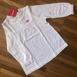 ミキハウス(mikihouse)の★しあわせ様 専用★ミキハウス　透かし編み長袖Tシャツ 90 新品ロングTシャツ(その他)