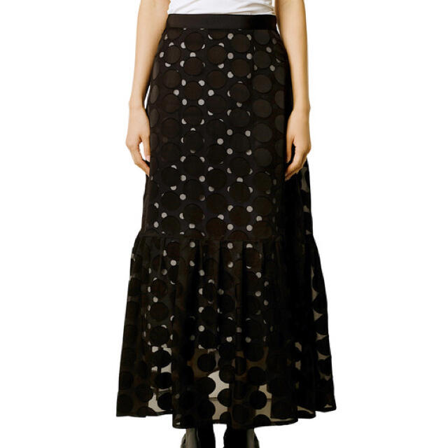 LE CIEL BLEU(ルシェルブルー)のルシェルブルー ドット スカート Dot Layered Maxi Skirt レディースのスカート(ロングスカート)の商品写真