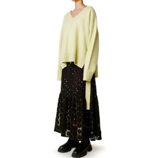 ルシェルブルー(LE CIEL BLEU)のルシェルブルー ドット スカート Dot Layered Maxi Skirt(ロングスカート)