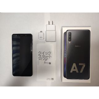 サムスン(SAMSUNG)のGalaxy A7 simフリー(楽天モバイル) ブラック(スマートフォン本体)