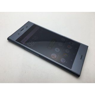 ソニー(SONY)のSIMフリー au XPERIA XZ1 SOV36 ブルー◆美品◆262(スマートフォン本体)