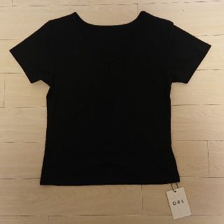 グレイル(GRL)の【新品！】テレコベーシックVネックTシャツ mb840(Tシャツ(半袖/袖なし))