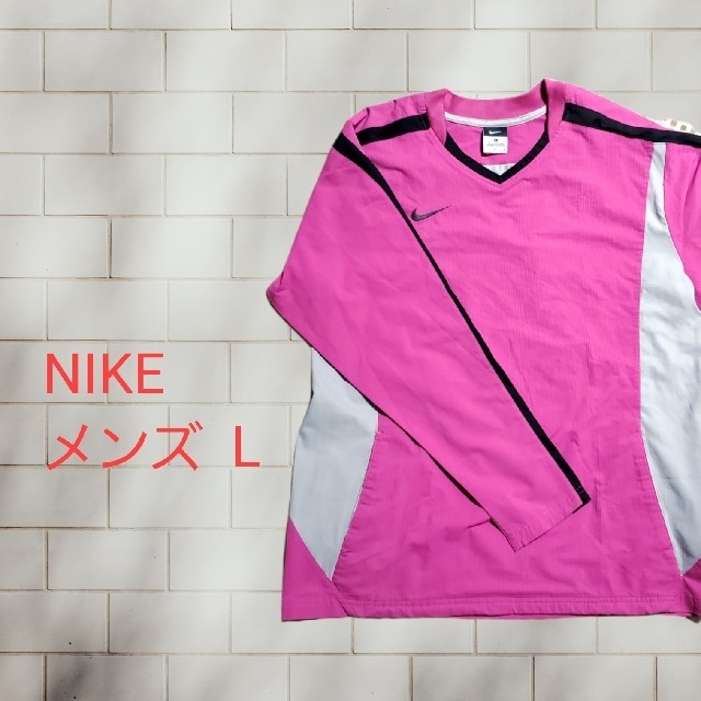 NIKE(ナイキ)の[美品]NIKE ナイキ ピステトップ長袖 ピンク L スポーツ/アウトドアのサッカー/フットサル(ウェア)の商品写真