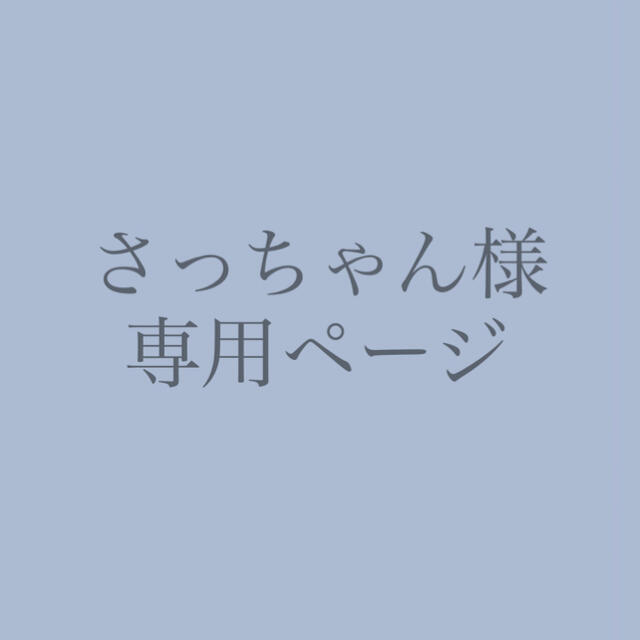 さっちゃん様 専用ページ | フリマアプリ ラクマ