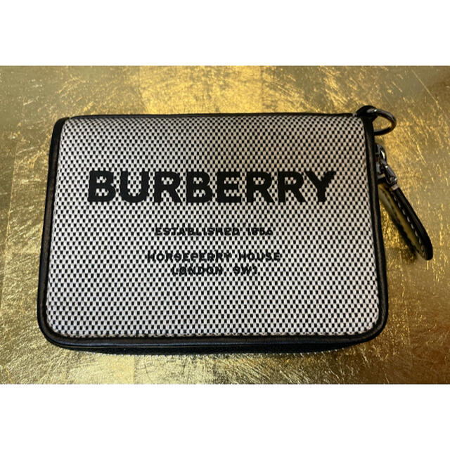 BURBERRY(バーバリー)の新品 BURBERRY バーバリー カードケース ホースフェリープリント メンズのファッション小物(コインケース/小銭入れ)の商品写真