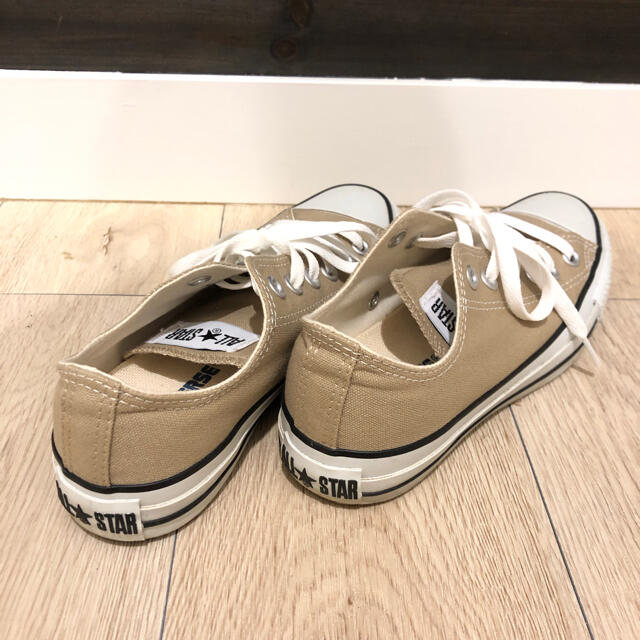 CONVERSE(コンバース)のコンバース　オールスター　ベージュ　キャンバス　23.5 美品 レディースの靴/シューズ(スニーカー)の商品写真