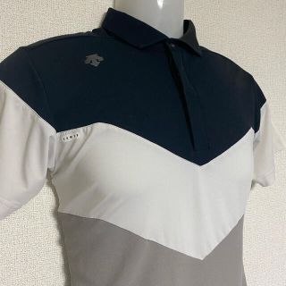 デサント(DESCENTE)のDESCENTE GOLF デサントゴルフ 半袖ポロ メンズ M ブラック(ウエア)