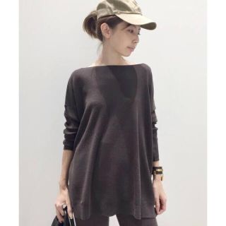 アパルトモンドゥーズィエムクラス(L'Appartement DEUXIEME CLASSE)のL'Appartement Knit プルオーバー ブラウン(ニット/セーター)