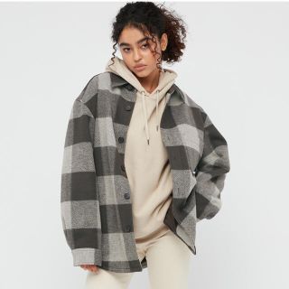 ユニクロ(UNIQLO)のオーバーシャツジャケット　ブロックチェック(シャツ/ブラウス(長袖/七分))