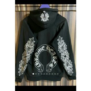 クロムハーツ(Chrome Hearts)の希少♥クロムハーツ♥ダガー×フロールロゴ♥パーカー♥ ブラックアイパッチ GDC(パーカー)