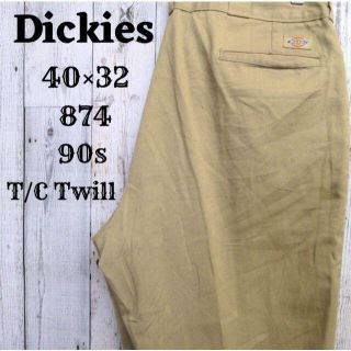 ディッキーズ(Dickies)の90s ディッキーズ W40L32 ベージュ 874 TCツイル チノパン(チノパン)