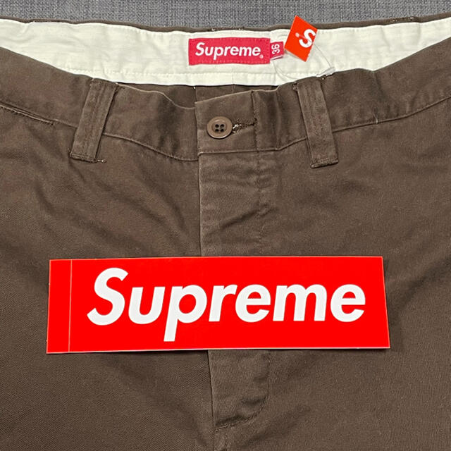 Supreme(シュプリーム)の36 茶 supreme pin up chino pant brown 新品 メンズのパンツ(チノパン)の商品写真