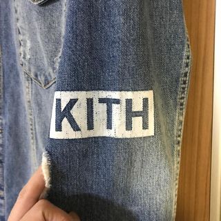 極美品　KITH LAIGHT LOGO DENIM JACKET デニムジャケ