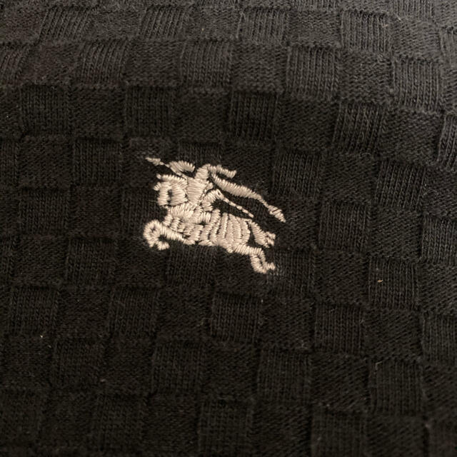 BURBERRY BLACK LABEL(バーバリーブラックレーベル)のバーバリーブラックレーベル 長袖Tシャツ　黒 ナイトロゴ刺繍  メンズのトップス(Tシャツ/カットソー(七分/長袖))の商品写真