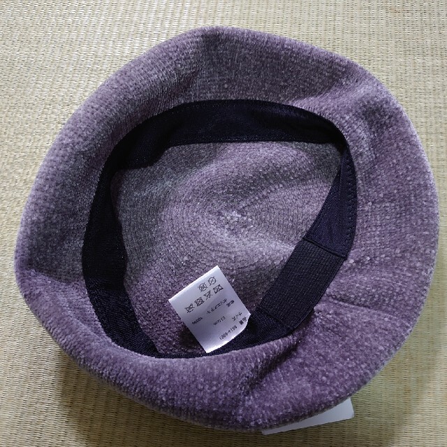 値下げ　新品未使用　ベレー帽　グレーベージュ レディースの帽子(ハンチング/ベレー帽)の商品写真