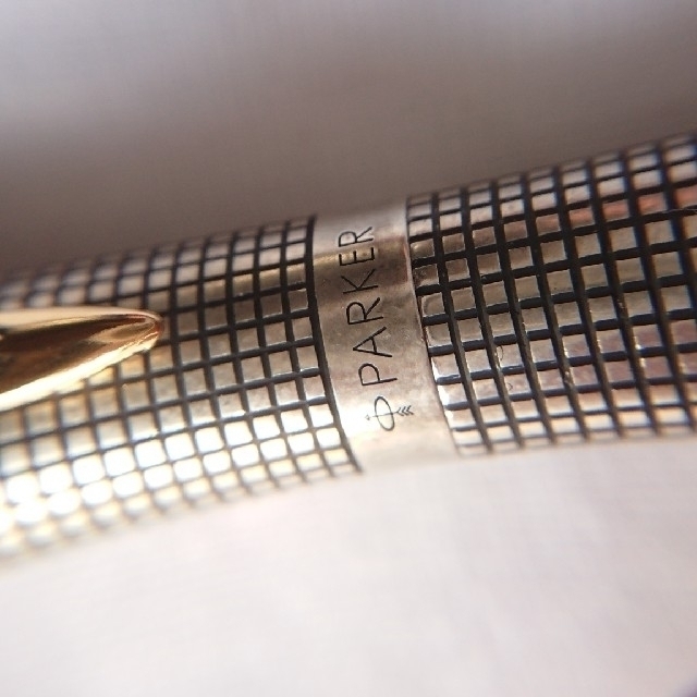 PARKER】パーカー◇シルバー製ボディ◇ペン先14K・万年筆(新品未使用