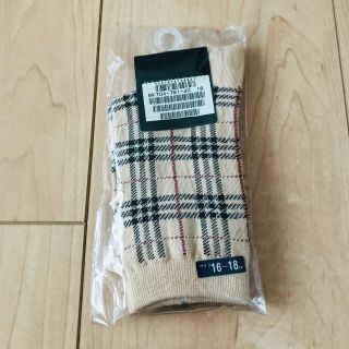 バーバリー(BURBERRY)の希少【未使用】バーバリーノバチェック靴下16〜18㎝(靴下/タイツ)