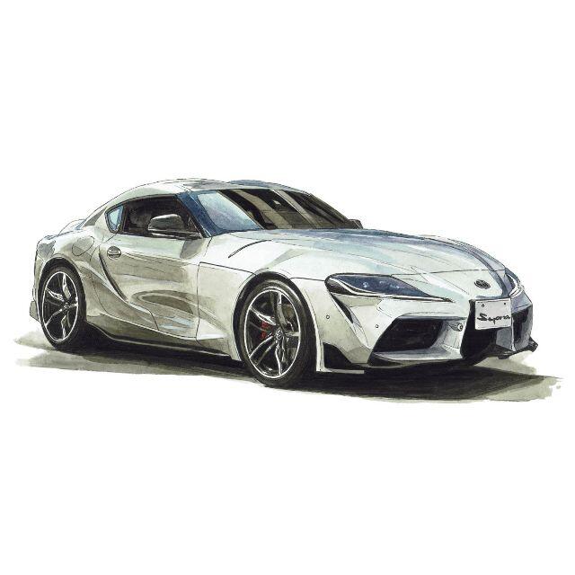 NC-991 TOYOTAスープラRE限定版画サイン額装作家平右ヱ門 2