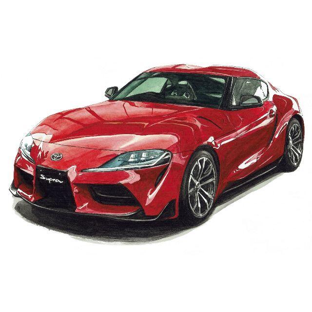 NC-991 TOYOTAスープラRE限定版画サイン額装作家平右ヱ門 5