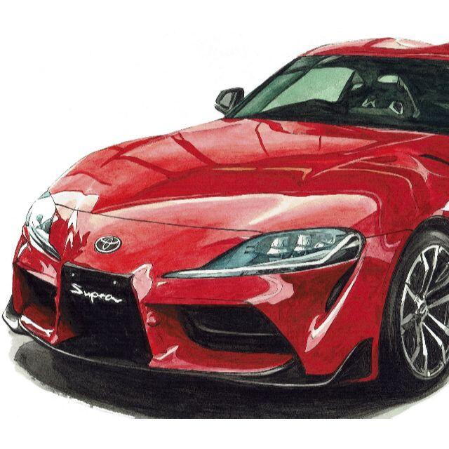 NC-991 TOYOTAスープラRE限定版画サイン額装作家平右ヱ門 6