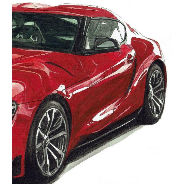 NC-991 TOYOTAスープラRE限定版画サイン額装作家平右ヱ門 8