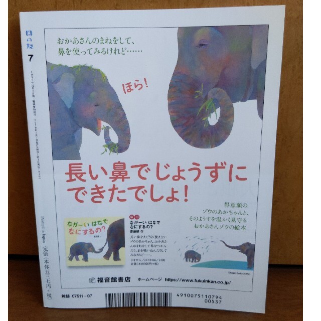 母の友 2019年 07月号 エンタメ/ホビーの雑誌(結婚/出産/子育て)の商品写真