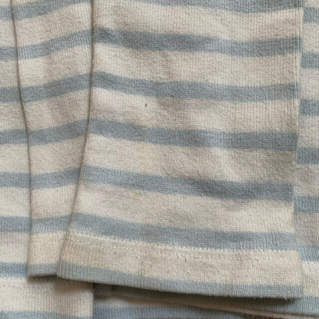 PETIT BATEAU(プチバトー)のプチバトー ボーダーカットソー 8ans 128cm キッズ/ベビー/マタニティのキッズ服男の子用(90cm~)(Tシャツ/カットソー)の商品写真