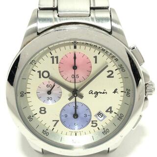 アニエスベー(agnes b.)のアニエスベー 腕時計 - 7T92-0LY0 シルバー(腕時計)