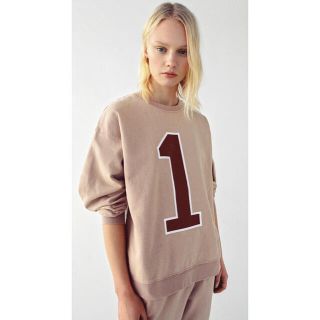 ザラ(ZARA)のまい様専用ZARA スウォッシュ加工　ラウンドネック長袖  スウェットシャツ (トレーナー/スウェット)