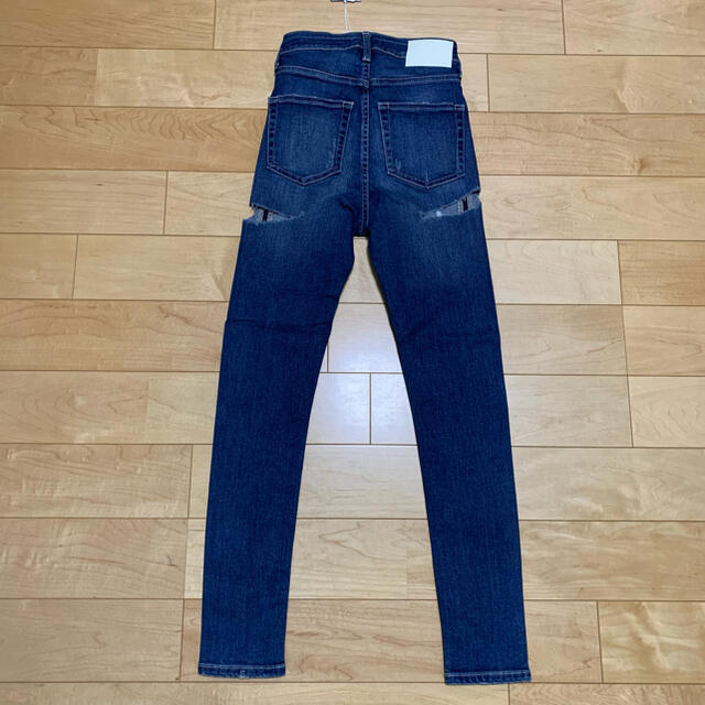 GYDA(ジェイダ)のGYDA ダブル BACK RIPPED スキニー デニム XS A55 r レディースのパンツ(スキニーパンツ)の商品写真