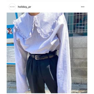 HOLIDAY 21aw ピューリタンカラートップス - シャツ/ブラウス(長袖/七分)