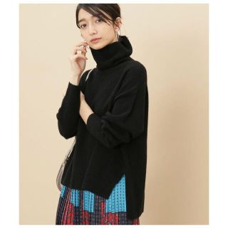 アダムエロぺ(Adam et Rope')の美品♡アダムエロペ　カシミア混　タートルネック　プルオーバー　ニット　黒♡(ニット/セーター)