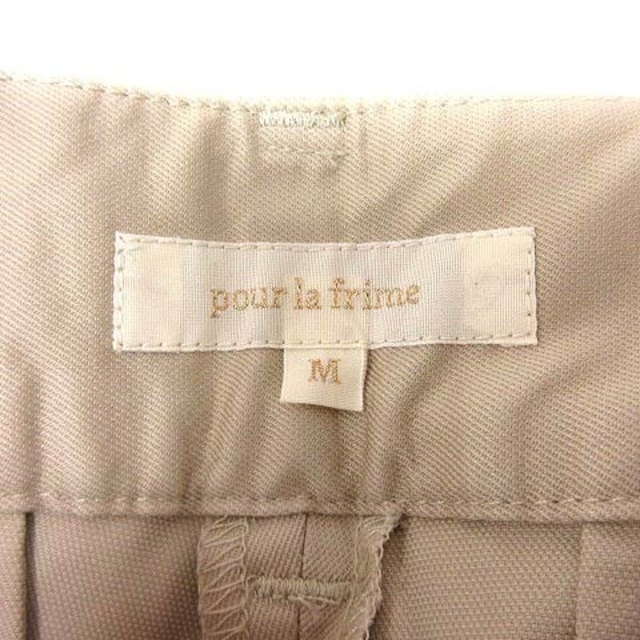 pour la frime(プーラフリーム)のプーラフリーム pour la frime クロップドパンツ M ベージュ レディースのパンツ(その他)の商品写真