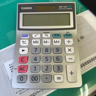 カシオ(CASIO)の電卓　mw-12gt(オフィス用品一般)