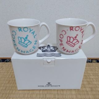 ロイヤルコペンハーゲン(ROYAL COPENHAGEN)のロイヤルコペンハーゲン　ペアマグカップ(グラス/カップ)