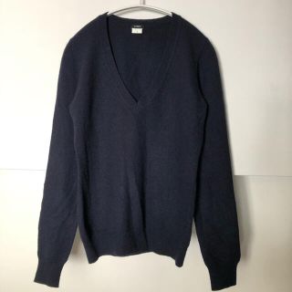 ジェイクルー(J.Crew)のj.crew カシミヤ100% ニット　ネイビー　2-1(ニット/セーター)