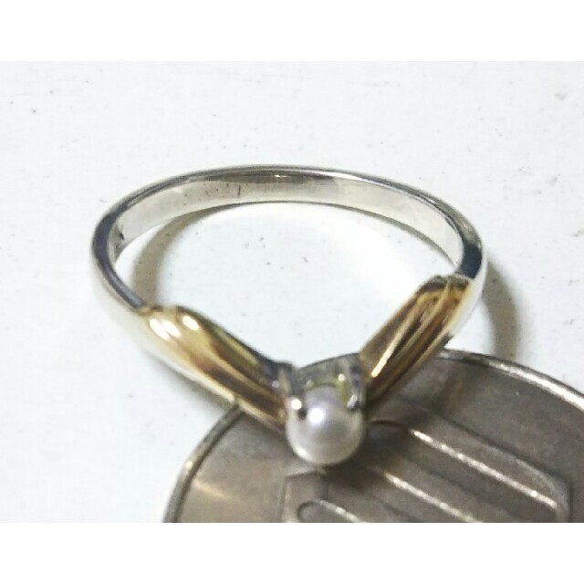 シルバーと10Kのリング レディースのアクセサリー(リング(指輪))の商品写真