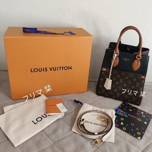 LOUIS VUITTON(ルイヴィトン)のくま子さま専用 美品 本物 ルイヴィトン フォールドトート MM バッグ レディースのバッグ(ショルダーバッグ)の商品写真