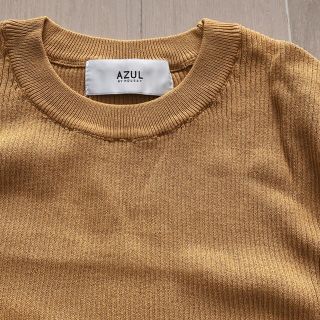 アズールバイマウジー(AZUL by moussy)のazul by moussy マスタード　ニット(カットソー(長袖/七分))