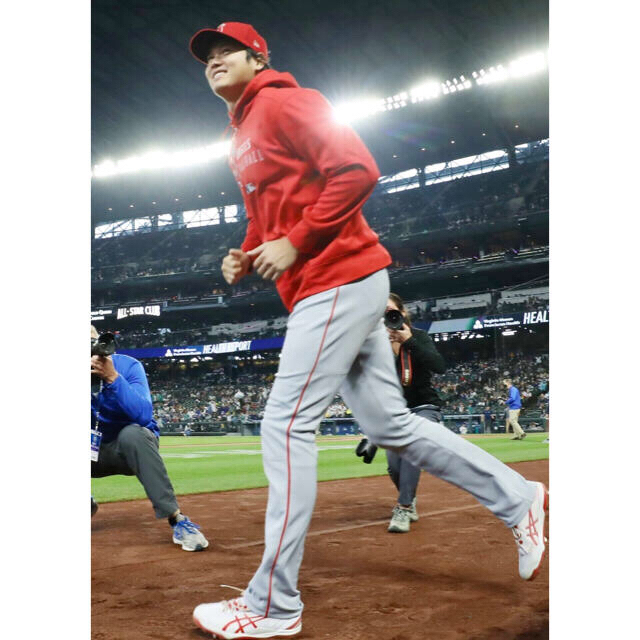 NIKE - 大谷翔平 エンゼルス オーセンティックパーカー ナイキXLの