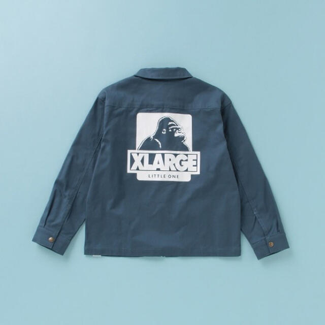 XLARGE(エクストララージ)のXLARGEキッズ　OGゴリラジップ式ワークシャツ キッズ/ベビー/マタニティのキッズ服男の子用(90cm~)(ジャケット/上着)の商品写真